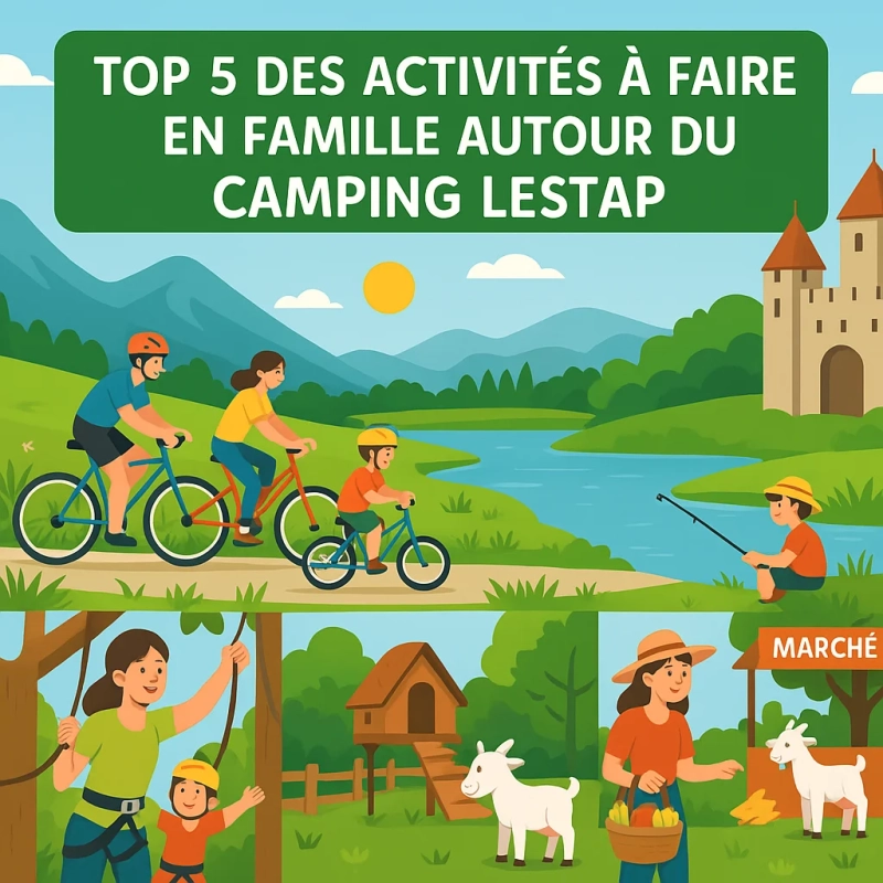 Top 5 des activités à faire en famille autour du Camping Lestap